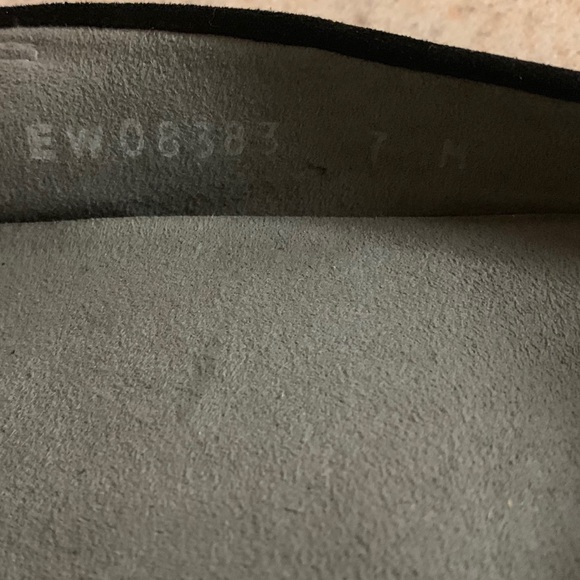 Stuart Weitzman Loafers Flats Suede Black Size 7M - Picture 6 of 7